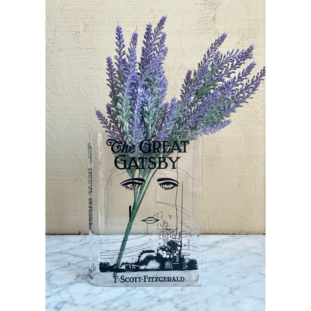 Acrylic The Great Gatsby Book Vase